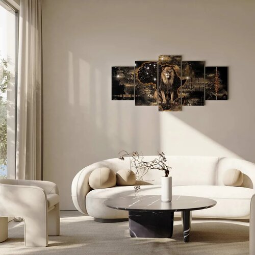  Slika - Golden Lion (5 Parts) Wide 100x50 Standard Slike