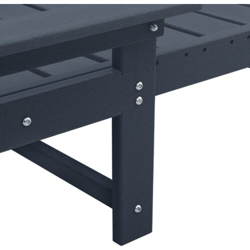 VidaXL ležalniki 2 kosa Mornarsko modra 162x53x98.5 cm HDPE Slike