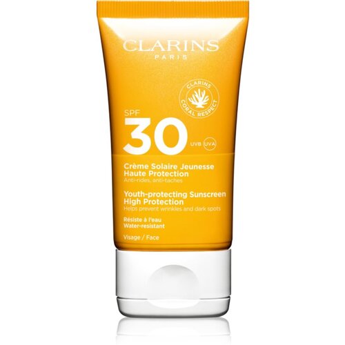 Clarins Youth-Protecting Sunscreen High Protection krema za sončenje za obraz SPF 30 50 ml Cene