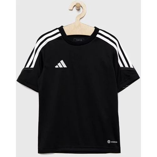 Adidas Otroška kratka majica TIRO črna barva