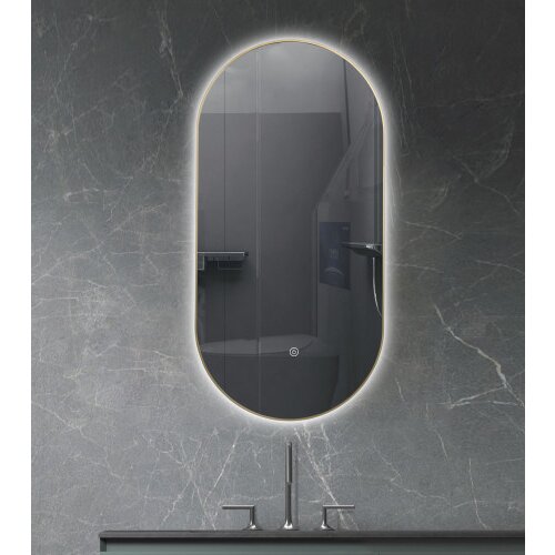 Master Ogledalo LED ovalno 50x100cm S-4696G zlatno Slike