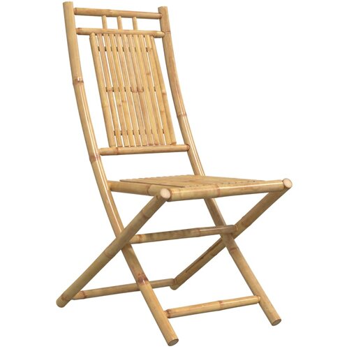  Sklopive vrtne stolice 8 kom 46 x 66 x 99 cm od bambusa Slike