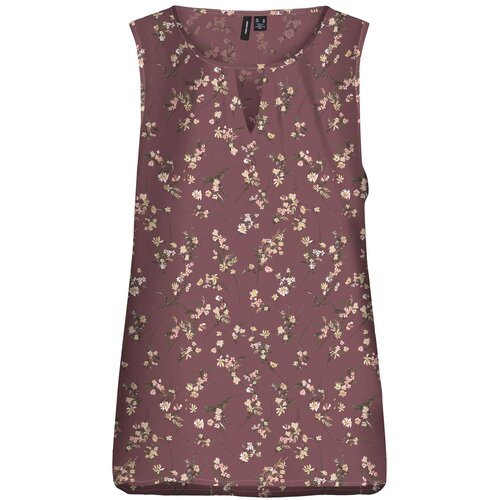 Vero Moda Top &amp;#039;Smilla&amp;#039; čokolada / roza / pastelno roza Slike