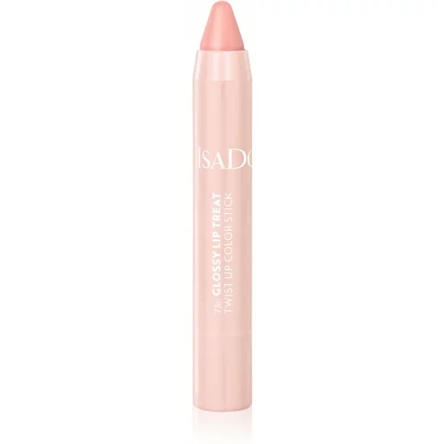 IsaDora Glossy Lip Treat Twist Up Color vlažilna šminka odtenek 00 Clear Nude 3,3 g