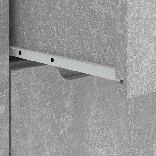  Komoda VISNES beton siva 60x40x73 cm konstruirano drvo Slike