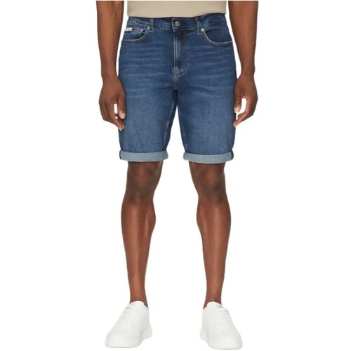 Calvin Klein Jeans Kratke hlače &amp;amp; Bermuda J30J327184 Modra Slike