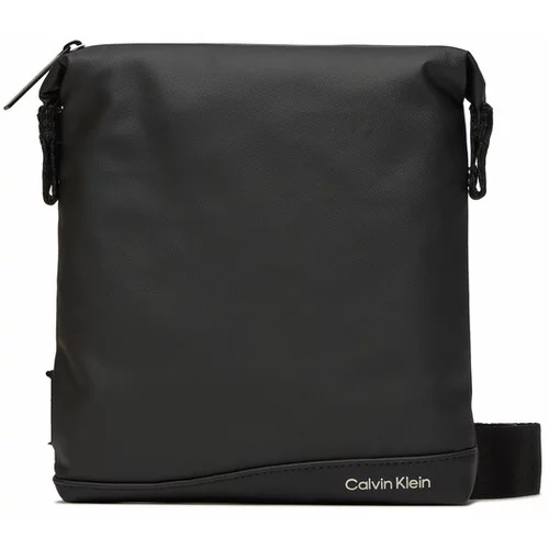 Calvin Klein Torbica za okrog pasu Rubberized Conv Flatpack K50K511254 Črna