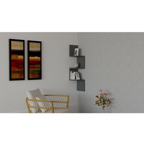 Woody Fashion Hanah Home Zidna polica Zikzak Cene