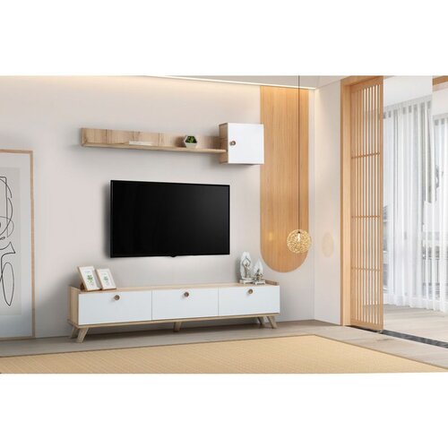Hanah home Sumer E4020 OakWhite TV Unit Cene