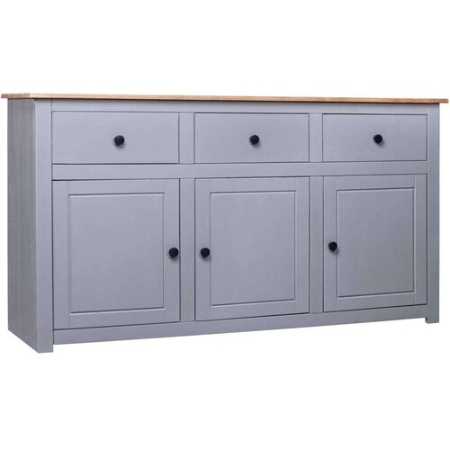  Komoda od masivne borovine siva 135x40x80 cm asortiman Panama Cijene