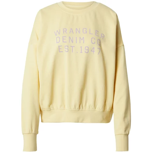 Wrangler Sweater majica bež / lavanda