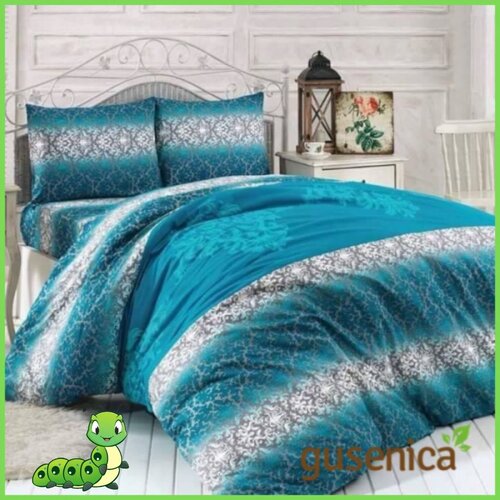 Posteljina za single krevet blue-white Slike
