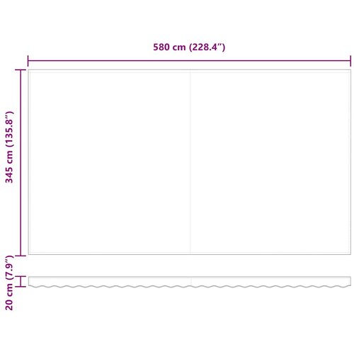  Zamjensko platno za tendu Bijelo 6 &amp;times; 3,5 m Poliester Slike