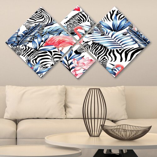 Wallity slika 4MDF265044782, 60x115 cm, 4 dijela Cene