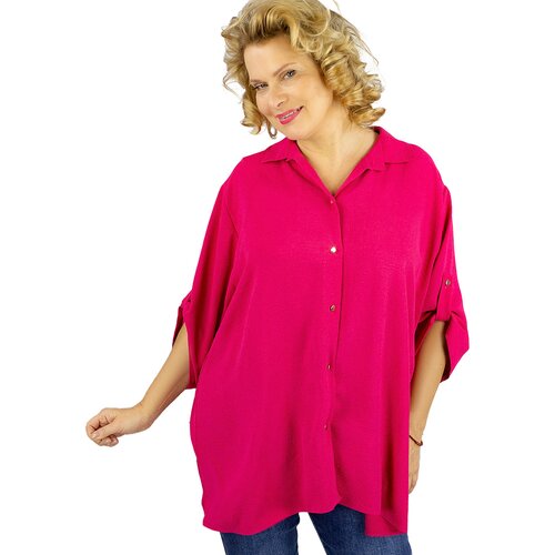 Pri Elegant oversize shirt with decorative collar "VIVIANNE" Cijene