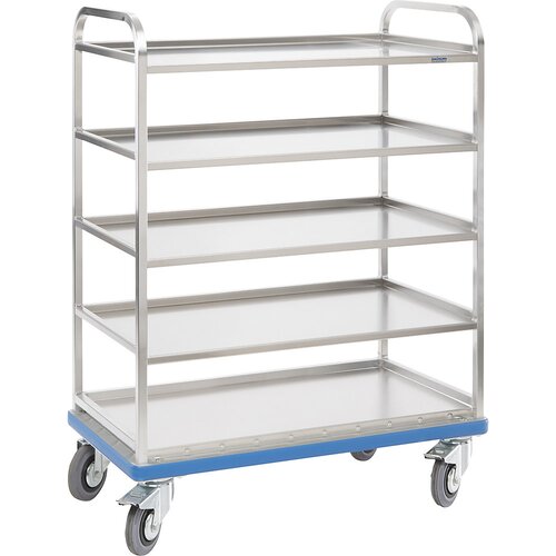 Gm&amp;ouml;hling Regalni voziček G&amp;reg;-ORG E 2801, 5 nivojev, 4 police, DxV 590 x 1405 mm Slike