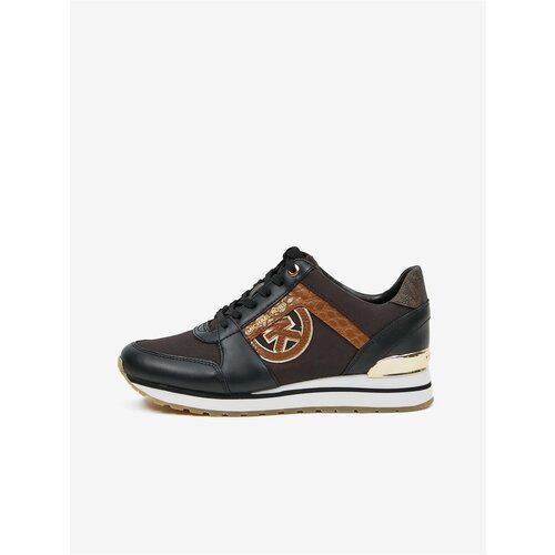 Michael Kors Black-Brown Women's Leather Sneakers Trainer - Women Cijene