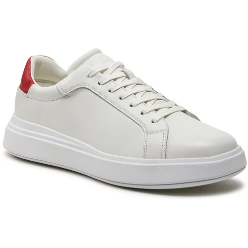 Calvin Klein Superge Low Top Lace Up Lth HM0HM01016 White/Baked Apple 02U