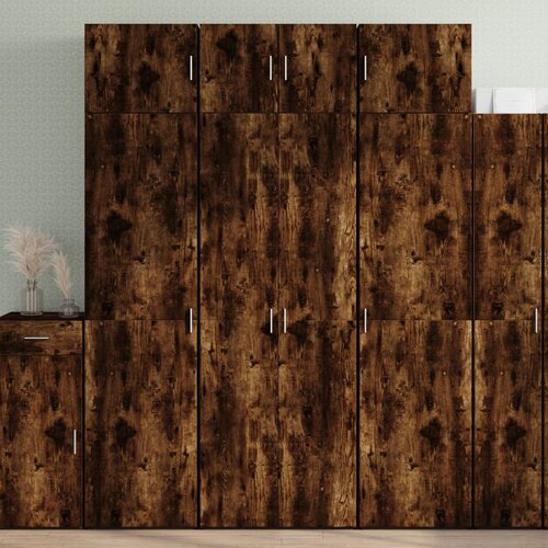 VidaXL Omara za shranjevanje dim. hrast 70x42,5x225 cm inženirski les Slike