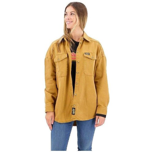 Superdry Srajce & Bluze Chemise Overshirt Denim Kostanjeva Cene
