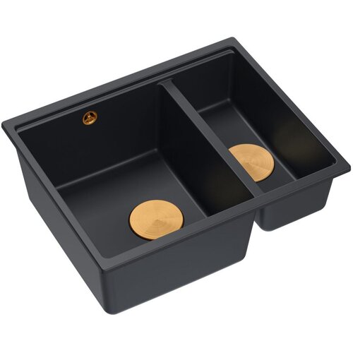 Quadron granitni umivalnik Logan 150 Black Cene
