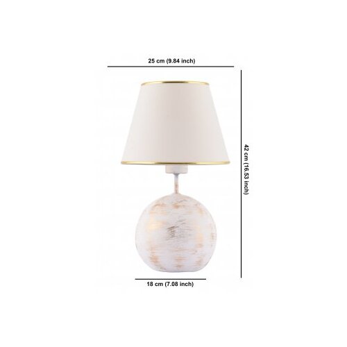 Opviq stona lampa balloon white Slike