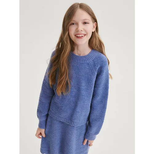 Reserved - Džemper s raglan rukavima - plava