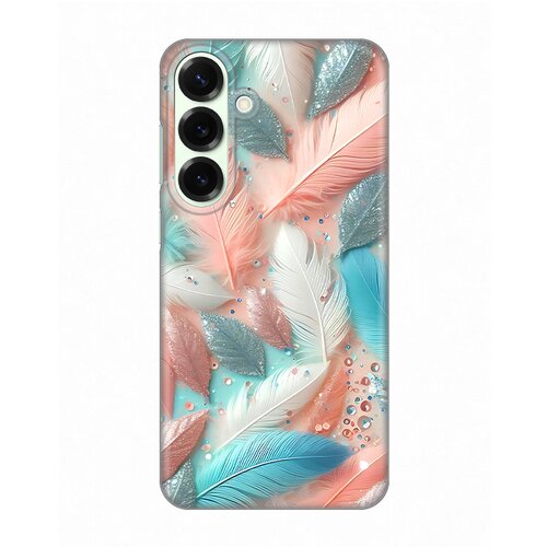  Torbica Silikonska Print za Samsung S936B Galaxy S25 Plus Pastel Feathers Slike
