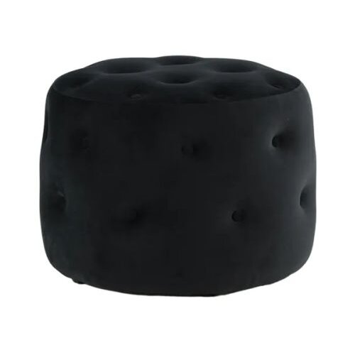 Venture Home puf Benjamin ⌀55 cm, crna Slike