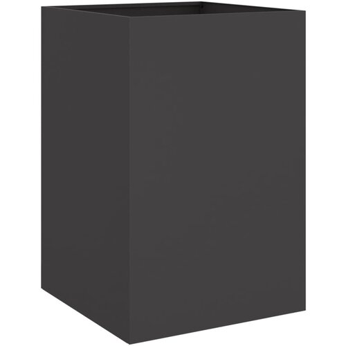 Maison Chic Cvetlično korito - Cvetlični Lonec črno 52x48x75 cm jeklo, (21789442) Slike