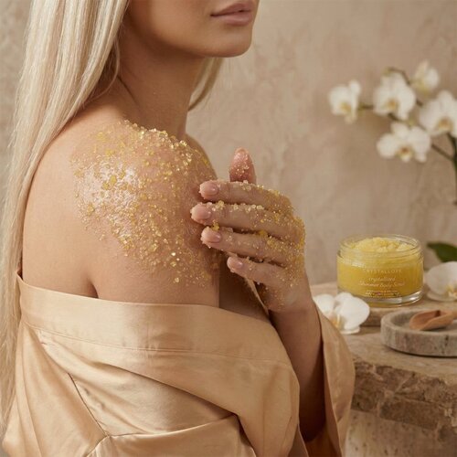 Crystallove Crystalized Shimmer Body Scrub piling za telo ble&amp;scaron;čeč 200 g Slike