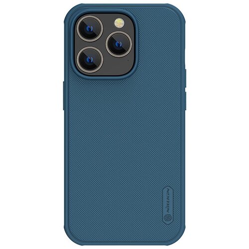 Nillkin Maska Super Frosted Shield Pro za iPhone 15 Pro plava Slike