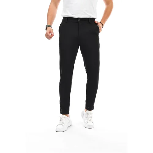 Dewberry 34895 Ids Lycra Mens Trousers-BLACK