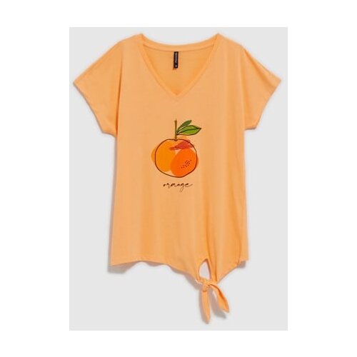 Moodo WOMEN&amp;#039;S T-SHIRT L-TS-4059 PEACH Slike