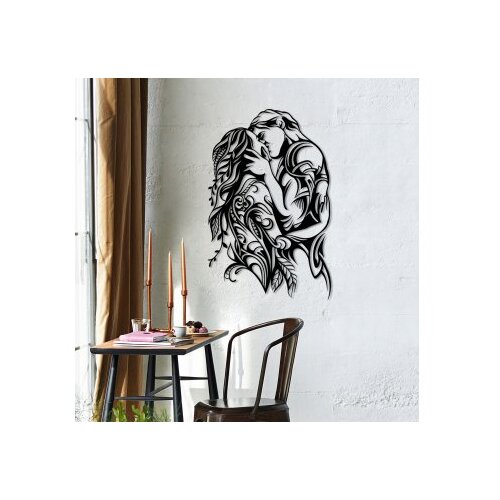 WALLXPERT dekorativni metalni zidni pribor kiss black Slike
