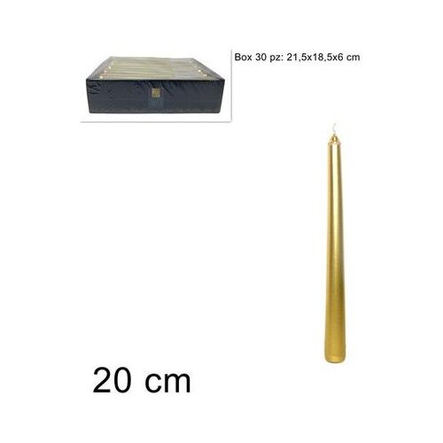  SVIJEĆA LAMINIRANA 20 CM ZLATNA Slike