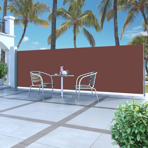  Zložljiva stranska tenda 160 x 500 cm rjava, (20609913) Cene