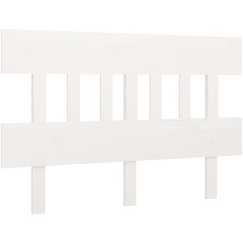 Maison Chic posteljno vzglavje - vzglavna omarica - nočna omarica belo 123,5x3x81 cm trdna borovina, (21706264) Cene