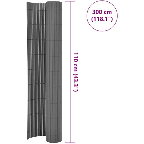  vrtna ograda 110 x 300 cm siva Slike