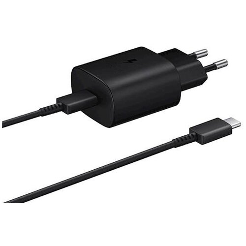 Samsung stenski polnilec + polnilni kabel usb-c na usb-c, 25 w, črn Slike