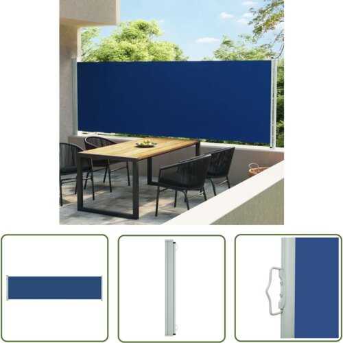  The Living Store Zložljiva stranska tenda za teraso 160x600 cm modra - Stranska Tenda, (21742682) Cene