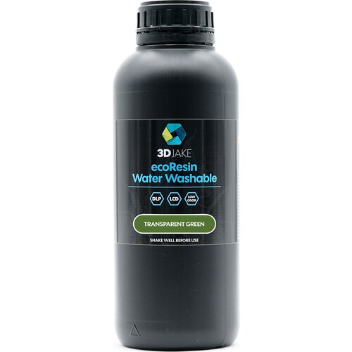 3DJAKE ecoResin Water Washable Transparent Gr&amp;uuml;n - 1.000 g Slike