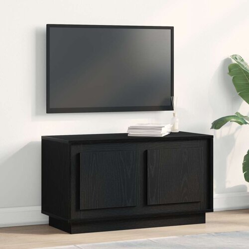 VidaXL TV kabinet Crni hrast Iverica 80 x 35 x 45 cm Centar za zabavu Slike