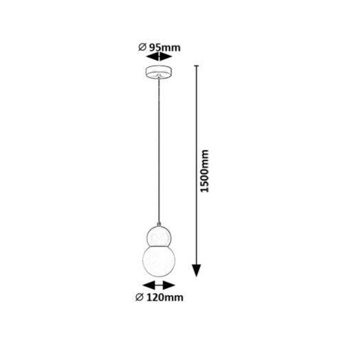 Rabalux viseća lampa Gellia, 1xG9, Roze Slike