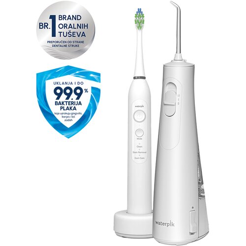 Waterpik Total Oral Care Duo WF‑21 Cordless Enhance oralni tu&scaron; i STW‑03 Sensonic sonična četkica Cijene