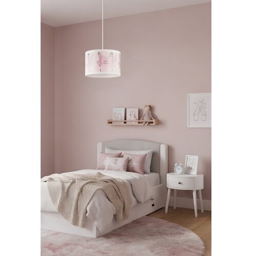  Brilagi - LED dečji luster na sajli BOBO 1xE27/10W/230V prečnik 35 cm ružičasta/baletanke Slike
