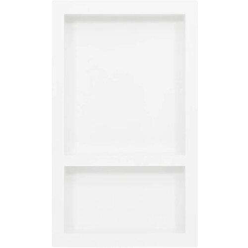 VidaXL Ni&amp;scaron;a za tu&amp;scaron; s 2 odjeljka bijela visokog sjaja 41 x 69 x 9 cm Slike