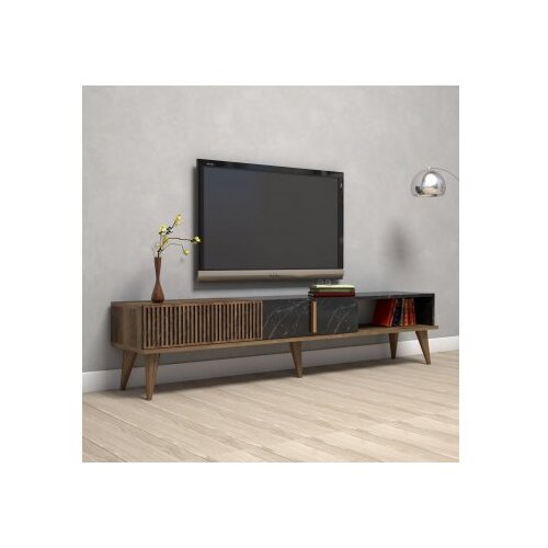 Hanah home Milan 845HCT3093 TV polica, smeđe-crna Slike
