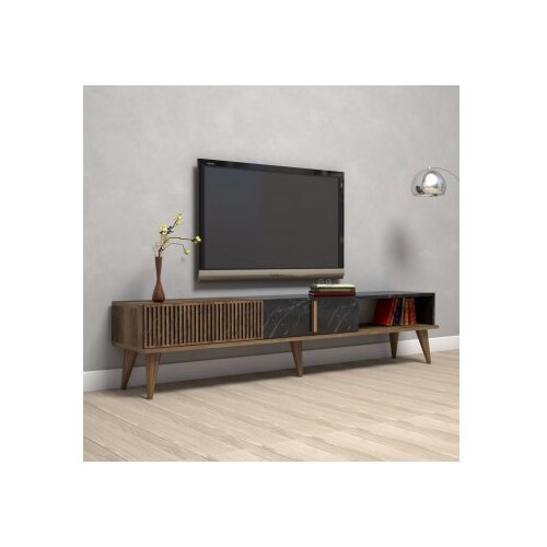 Hanah home Milan - Walnut, Black TV omarica, (20783986) Slike