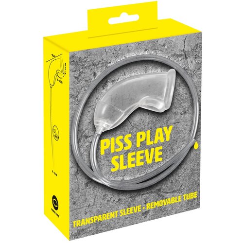 You2Toys Piss Play Sleeve - rukav za penis s izlaznom cijevi (prozirno) Slike